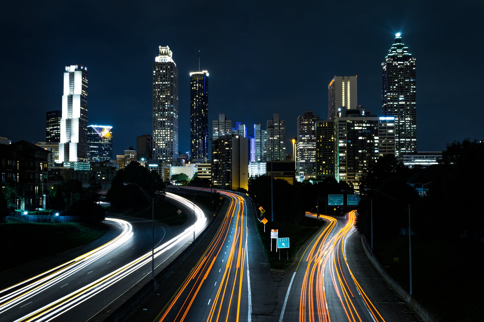 time lapse cars on fast motion